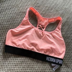 Vs pink coral sports bra